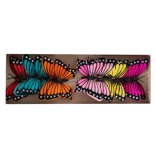 Pick Butterfly 10cm Assorted Set 3 Pack 12