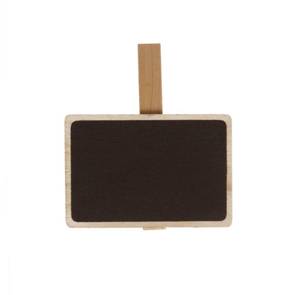 Rectangle Chalkboard Peg Small (6.5x4.5cm) Pack 4