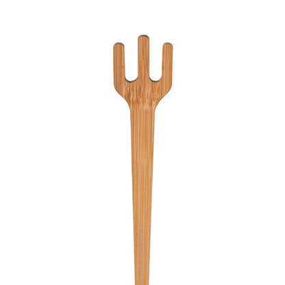 Bamboo Fork Wooden Picks Pack 12 Beige (30cmH)