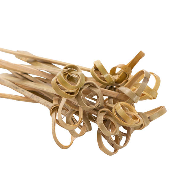 Bamboo Knotted Skewer Picks Pack 50 Beige (7cmH)