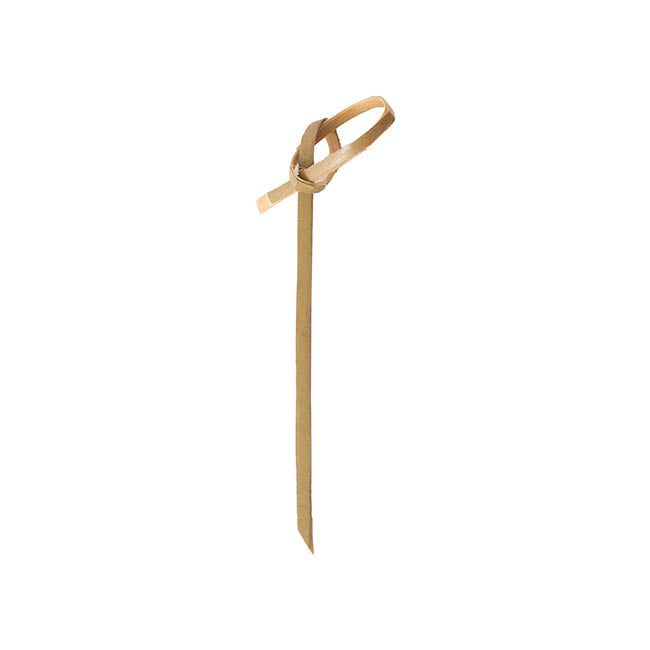 Bamboo Knotted Skewer Picks Pack 50 Beige (7cmH)