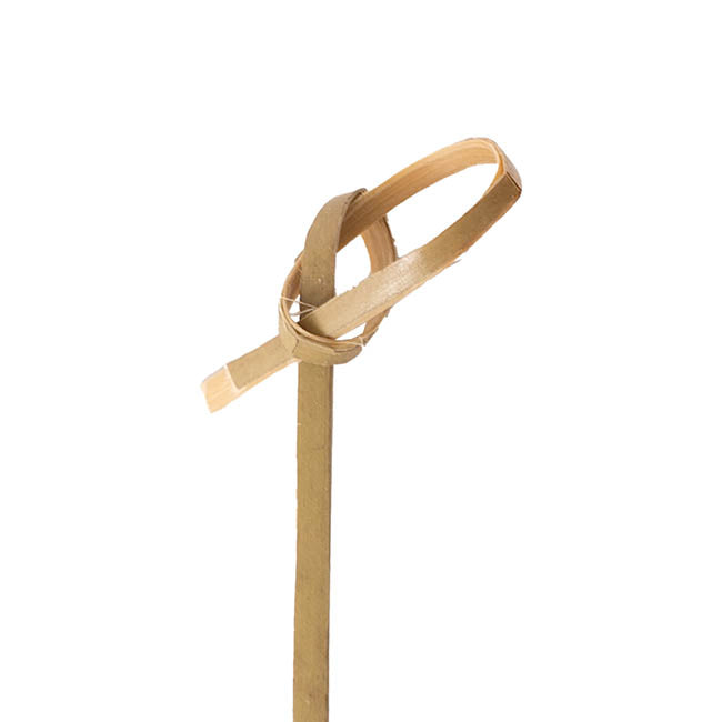Bamboo Knotted Skewer Picks Pack 50 Beige (7cmH)