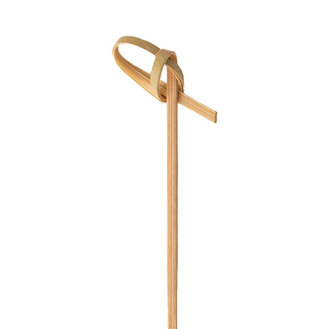 Bamboo Knotted Skewer Picks Pack 50 Beige (12cmH)