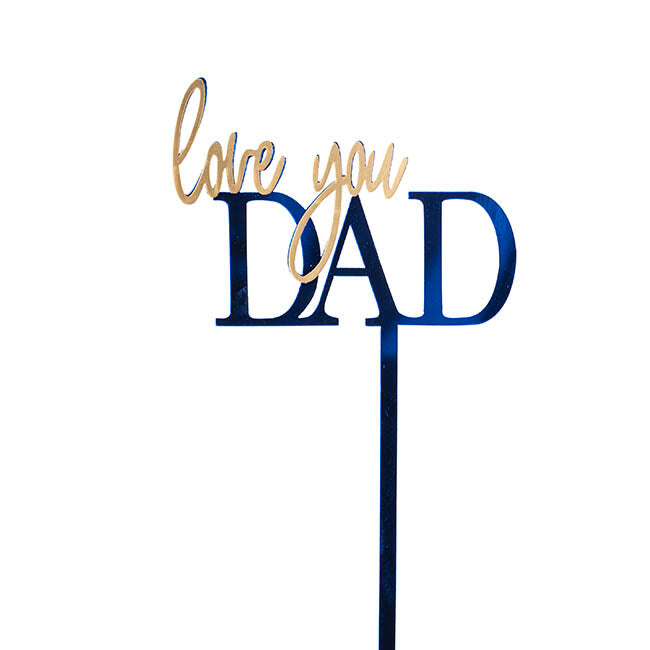 Love You Dad Pick Navy Blue (32cmH)