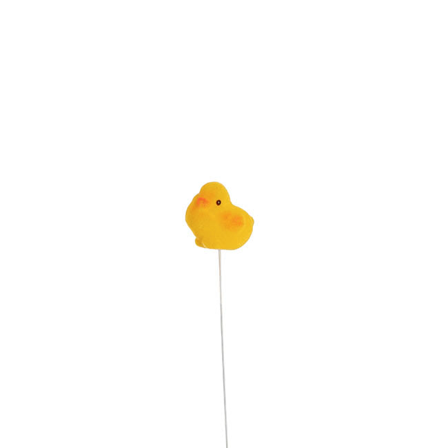 Decorative Baby Chick Picks Pack 6 Yellow (30cmH)