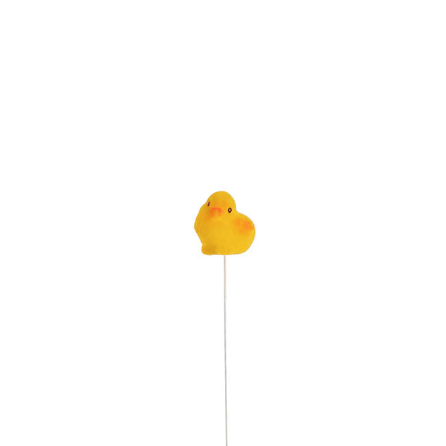 Decorative Baby Chick Picks Pack 6 Yellow (30cmH)
