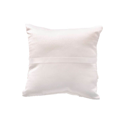 Wedding Ring Pillow w Lace Diamante Heart White (15x15cmH)