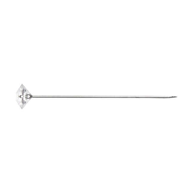 Diamond Head Pins Pack 100 Clear (6mm x 4cm)