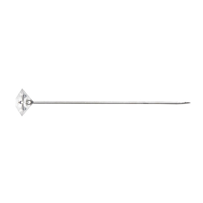 Diamond Head Pins Pack 50 Clear (8mm x 5.2cm)