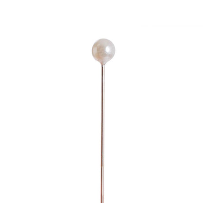 Pearl Pins Round Head Bulk 100 Pack Cream (6mmx6.5cmH)