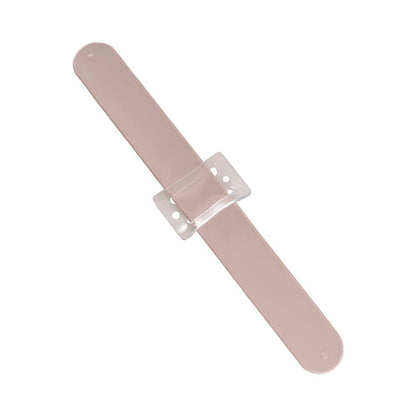 Corsage Wrist Bracelet Pack 2 Slap Snap Nude (21cmLx2.5cmH)