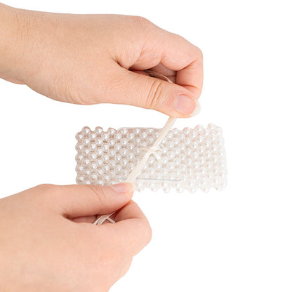 Corsage Bracelet Buckle Pack 10 Clear (3.8x3.2cmH)