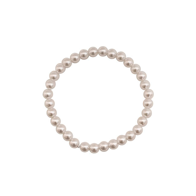 Pearl Corsage Rings Pack 4 White (12cmD)