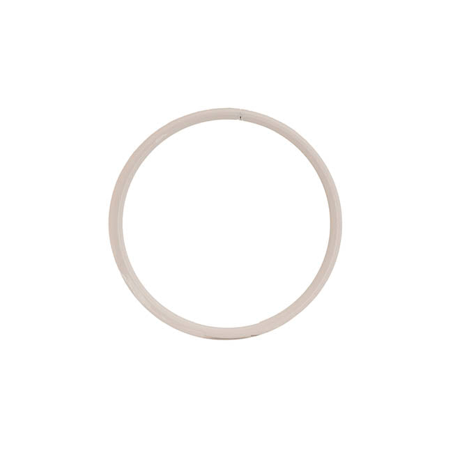 Metal Corsage Rings Pack 4 White (12cmD)