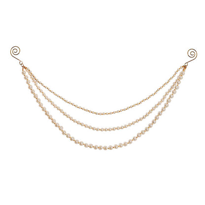 Pearl Garland 3 Layer Pack 2 Ivory Cream (43cmx20cmH)