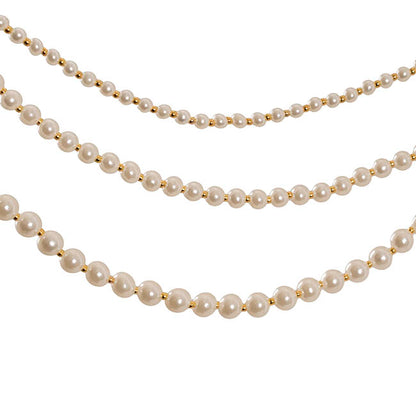 Pearl Garland 3 Layer Pack 2 Ivory Cream (43cmx20cmH)
