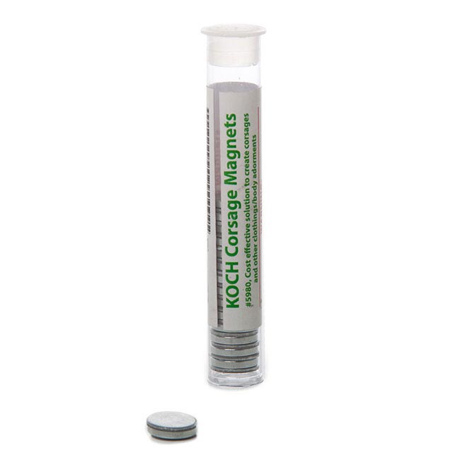 Corsage Buttonhole Magnet 1cm Diameter (15 pairs)