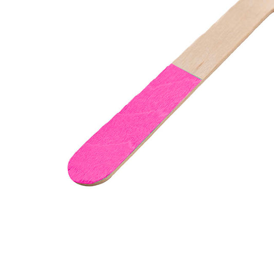 Bamboo Wooden Cutlery Set 30 Hot Pink (2.5cmx16cmH)