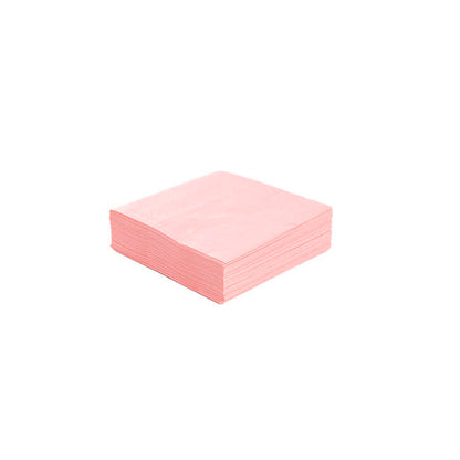 Cocktail Napkins 2 Ply Large Pack 40 Pink (25x25cm)