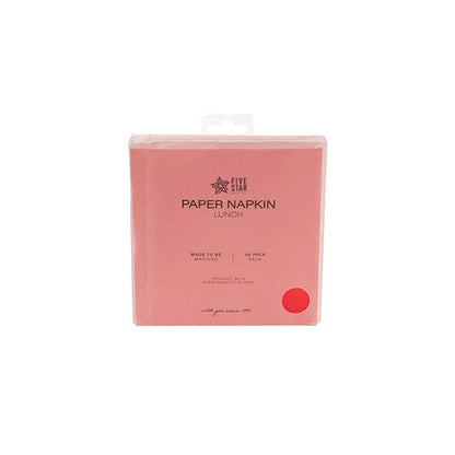 Lunch Paper Napkin Pack 40 Apple Red (33x33cm)