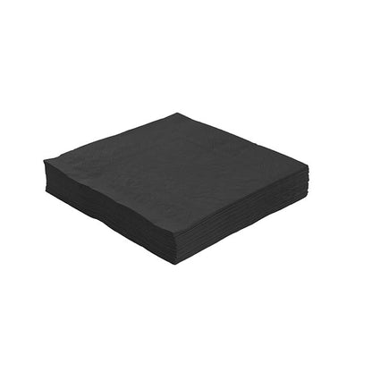 Lunch Paper Napkin Pack 40 Black (33x33cm)
