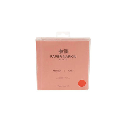 Lunch Paper Napkin Pack 40 Cherry Red (33x33cm)