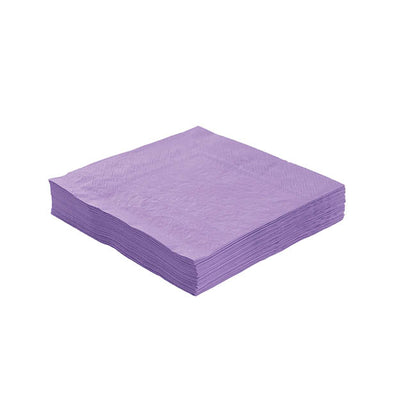 Lunch Paper Napkin Pack 40 Lilac (33x33cm)
