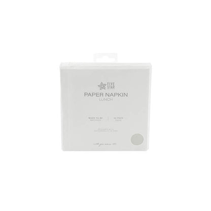 Lunch Paper Napkin Pack 40 Silver (33x33cm)