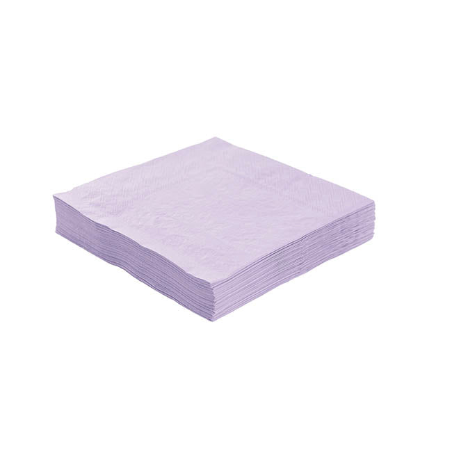 Lunch Paper Napkin Pack 40 Pastel Lilac (33x33cm)