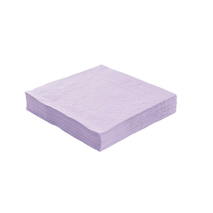 Lunch Paper Napkin Pack 40 Pastel Lilac (33x33cm)