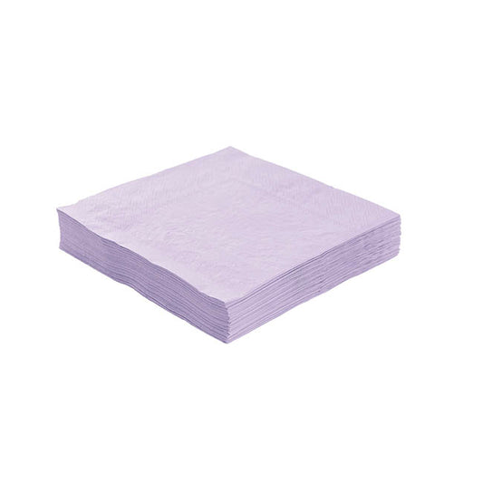 Lunch Paper Napkin Pack 40 Pastel Lilac (33x33cm)
