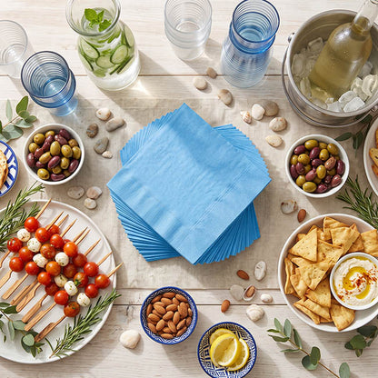Lunch Paper Napkin Pack 40 Soft Blue (33x33cm)