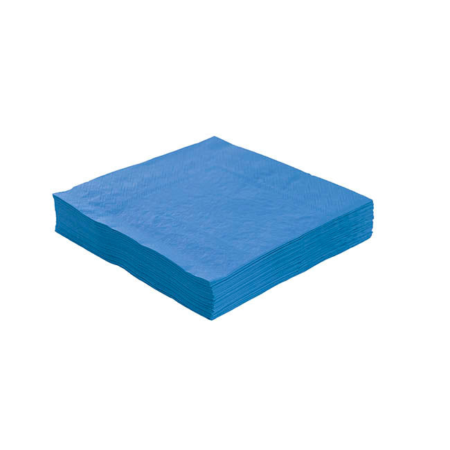 Lunch Paper Napkin Pack 40 Blue (33x33cm)