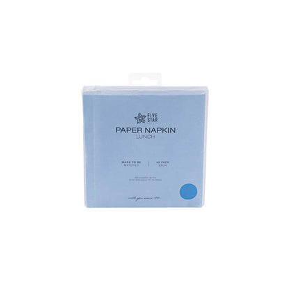 Lunch Paper Napkin Pack 40 Blue (33x33cm)