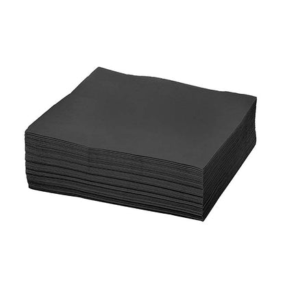 Dinner Napkins 2 Ply Large Pack 40 Black (40x40cm)