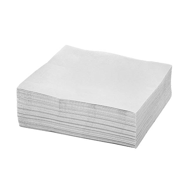 Dinner Napkins 2 Ply Large Pack 40 Silver (40x40cm)
