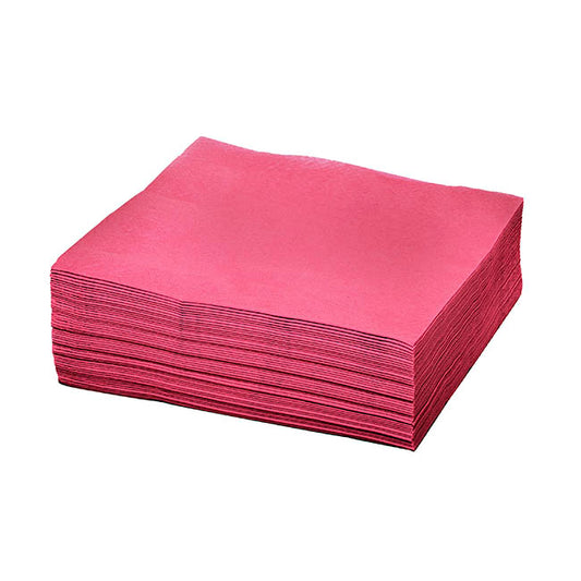 Dinner Napkins Large Pack 40 Berry Red (40x40cm)