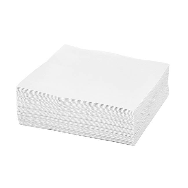 Dinner Napkins Large Pack 40 White (40x40cm)
