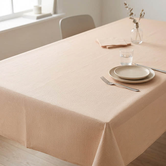 Lux Paper Tablecover Rectangle Sand Beige (2.7m)