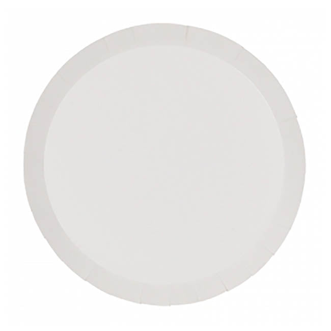 Paper Round Dinner Plate White (23cm) Pack 10