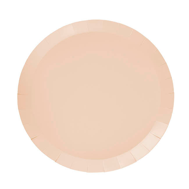Paper Round Large Banquet Plate Pack 20 Sand (23cm)