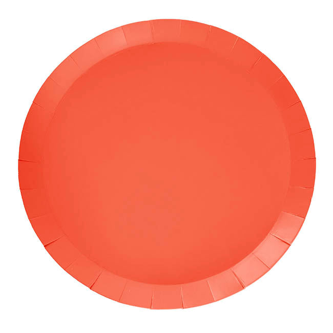 Paper Round Large Banquet Plate Pack 20 Cherry Red (27cm)
