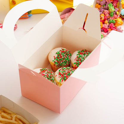 Lunch Box Cardboard Pink 5pk (20x16x12cm)