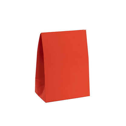 Paper Party Bags Pack 10 Cherry Red (18x13x8cm)
