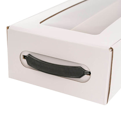 Wine Window Carry Box 2 Bottles White Pack 2 (17x9x34cmH)