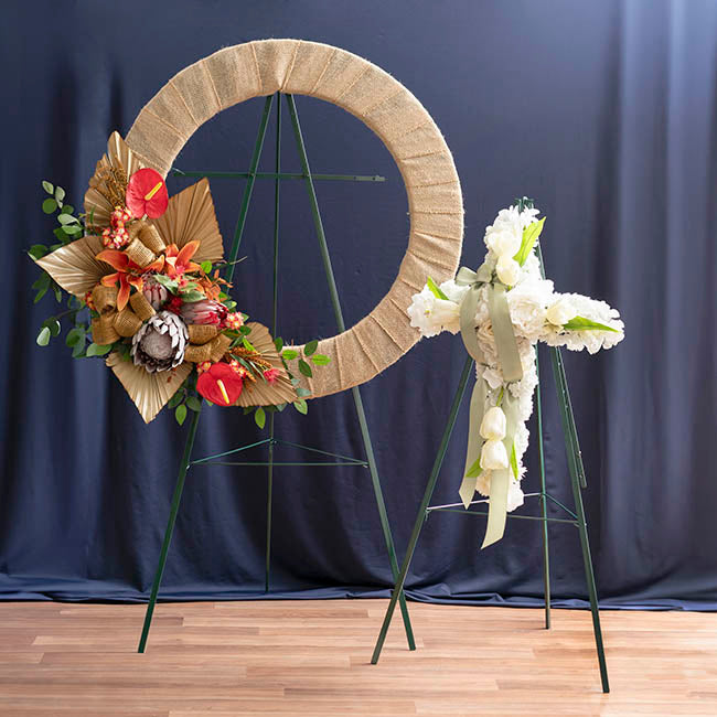 Sympathy Tribute Folding Easel 120cmH Green