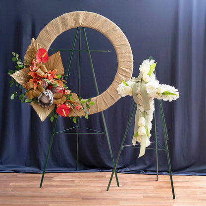 Sympathy Tribute Folding Easel 120cmH Green