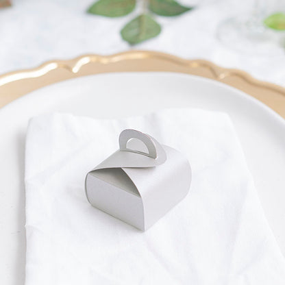 Bomboniere Chocolate Petite Box Silver Pk20 (45x45x60mmH)