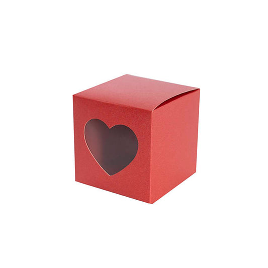 Bomboniere Chocolate Heart Box Red Pack 20 (70x70x70mmH)