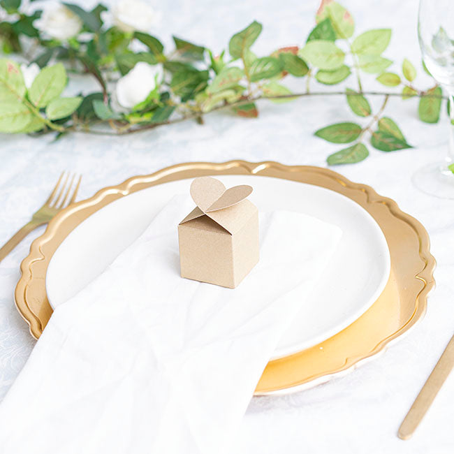 Bomboniere Chocolate Modern Box Gold Pack 20 (45x45x55mmH)